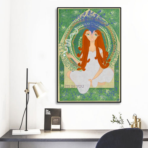Art Nouveau Energy Framed