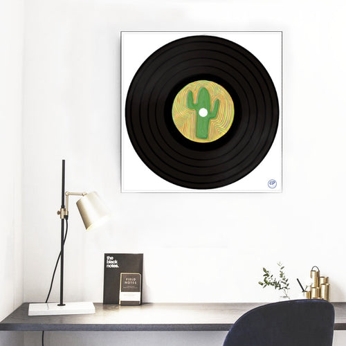 Framed Single Record Trippy Cactus